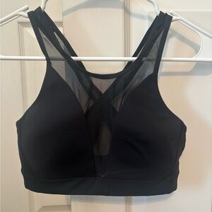 Lululemon Athletica Black Mesh Sports Bra